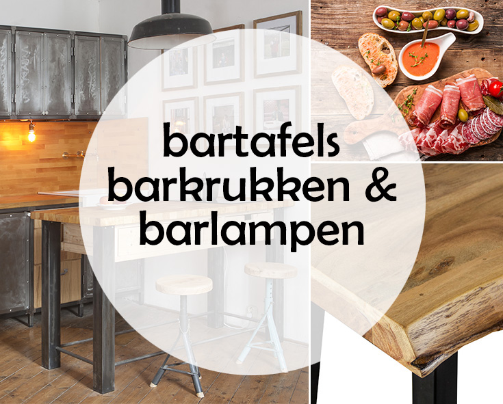 Bartafels, barkrukken en barlampen
